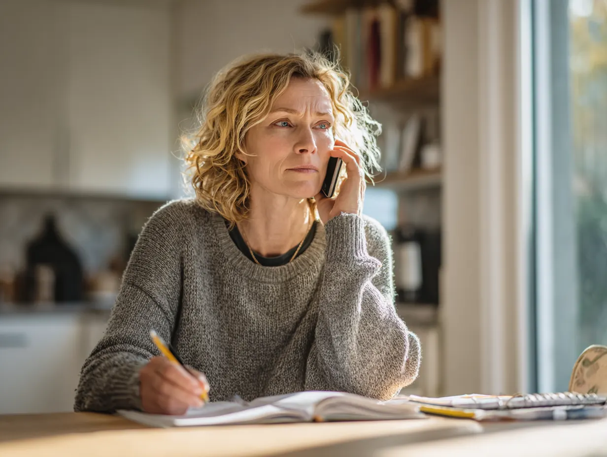 A person reviews a medical form with a stethoscope on the desk, representing the step to verify insurance for addiction treatment.